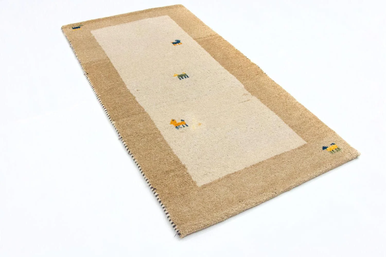 Gabbeh Teppich - Indus 140 x 70 cm - beige - Image 3