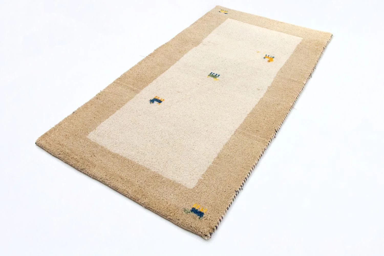 Gabbeh Teppich - Indus 140 x 70 cm - beige - Image 4