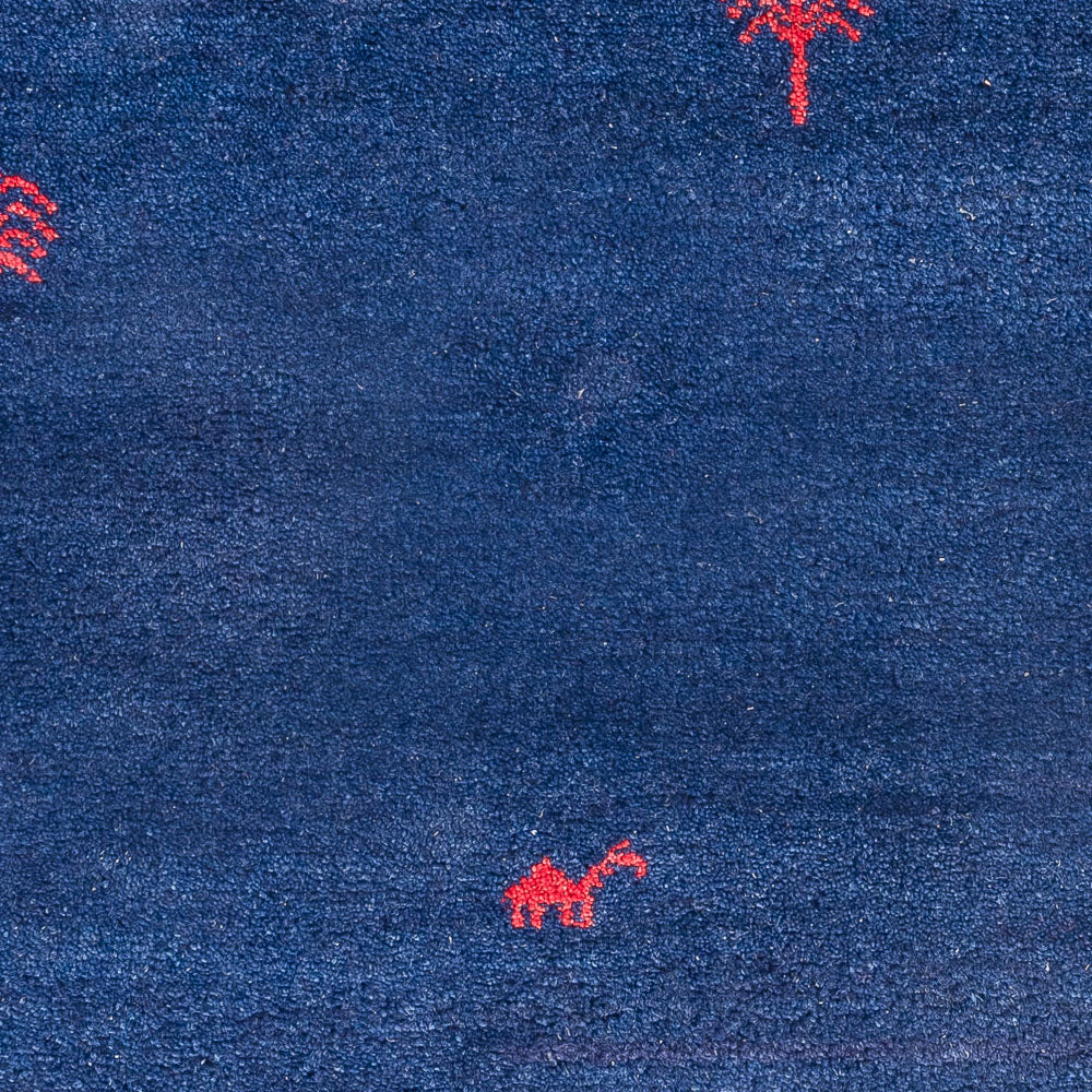 Gabbeh Teppich - Indus - 180 x 120 cm - dunkelblau - Image 2