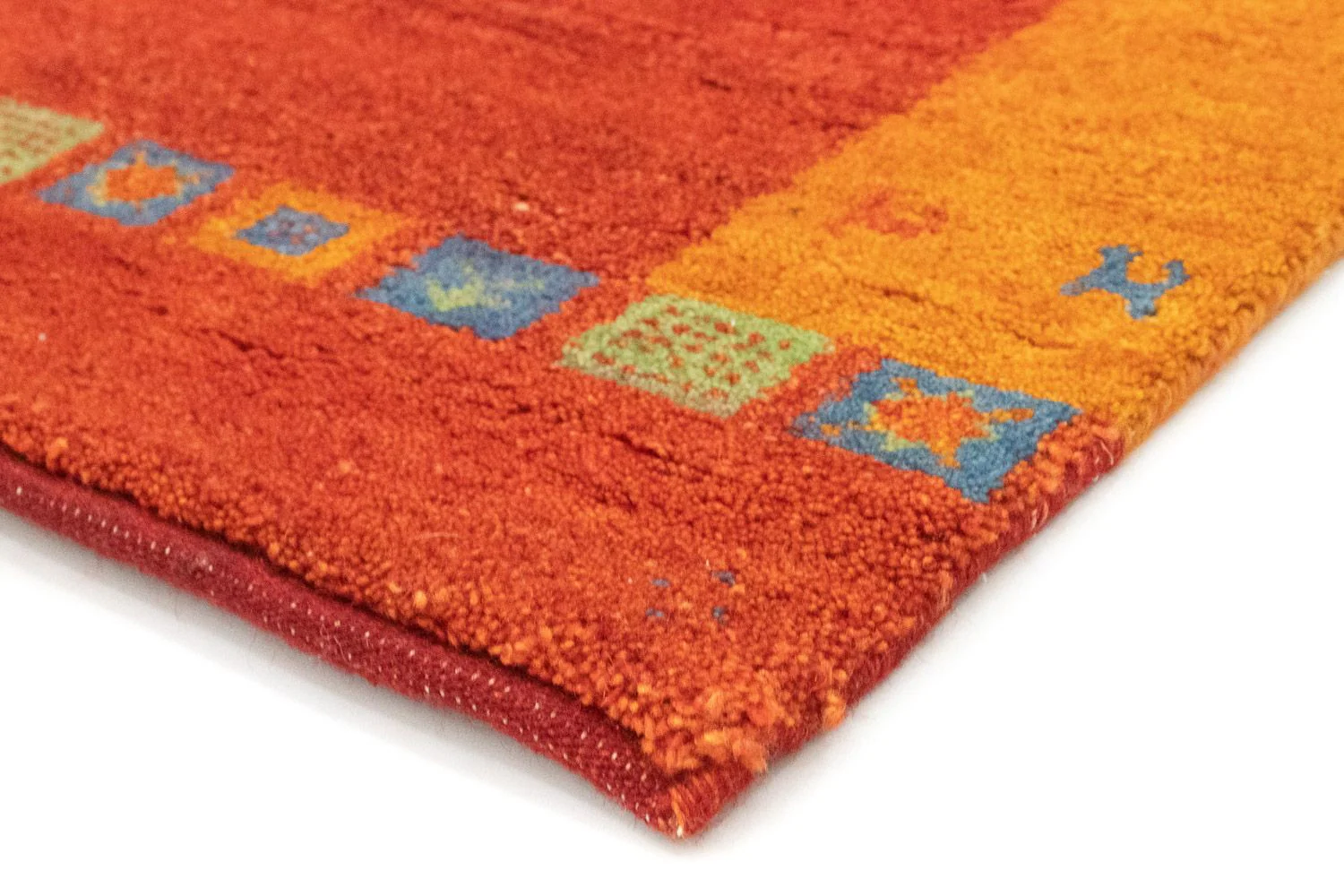 Gabbeh Teppich - Indus 243 x 153 cm - orange - Image 2