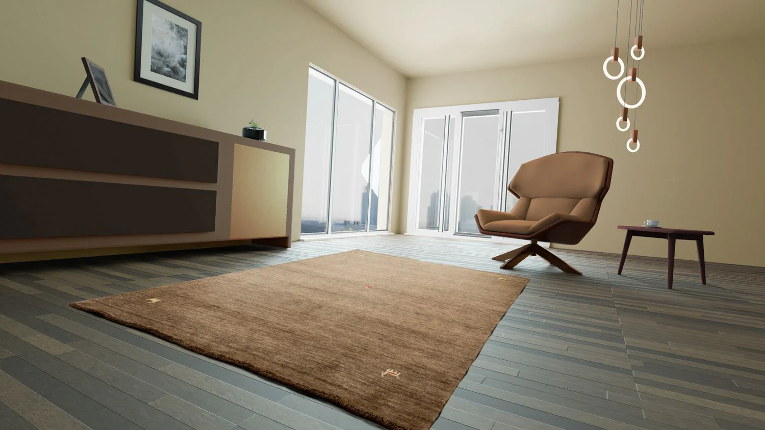Gabbeh Teppich - Indus 250 x 200 cm - braun - Image 2
