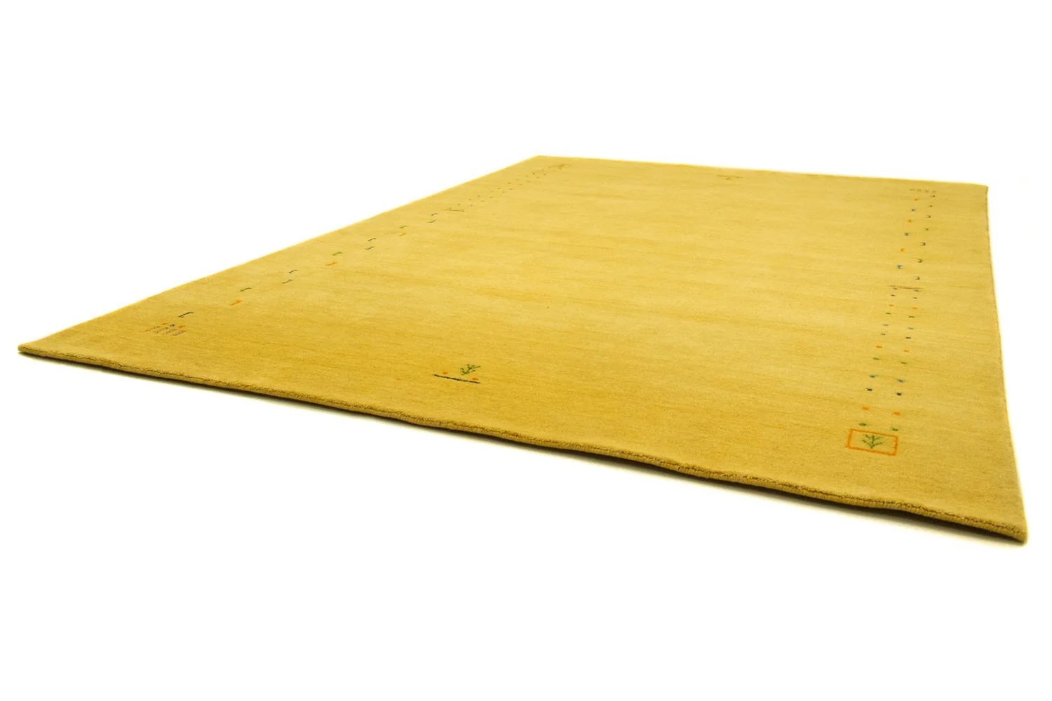 Gabbeh Teppich - Indus 250 x 200 cm - gold - Image 6