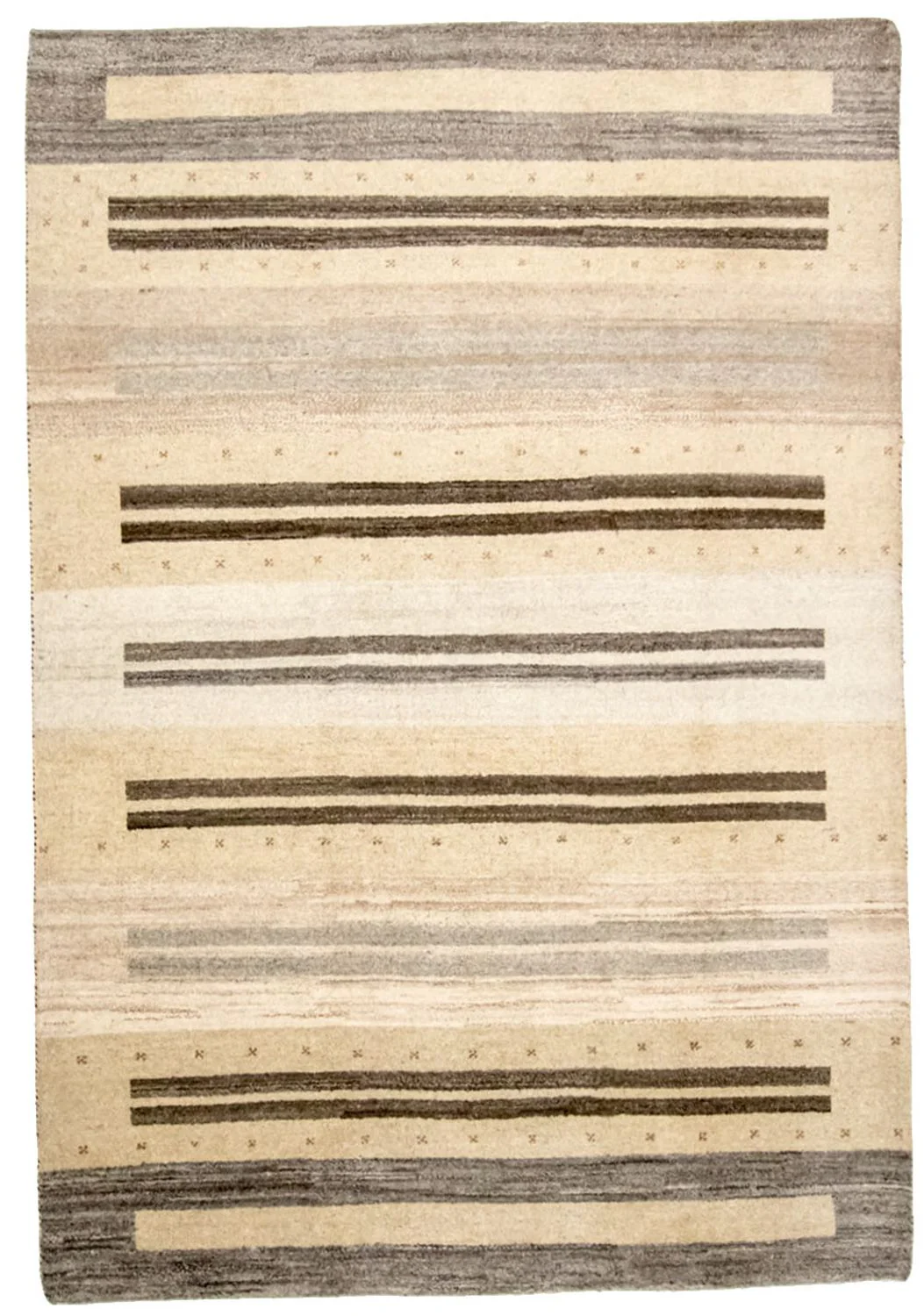 Gabbeh Teppich Indus 289x201cm - Wollteppich