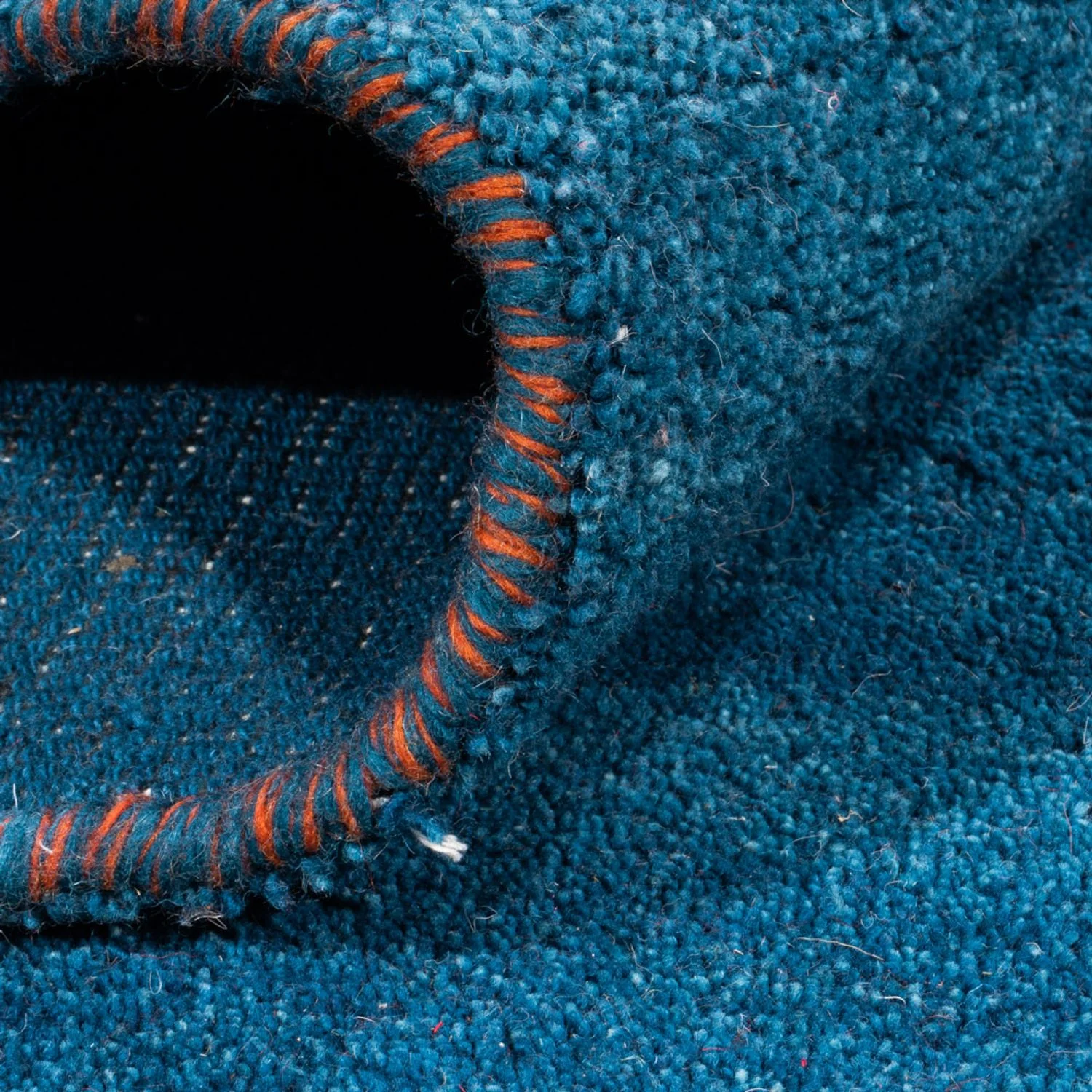 Gabbeh Teppich - Indus quadratisch  - 254 x 251 cm - blau - Image 4