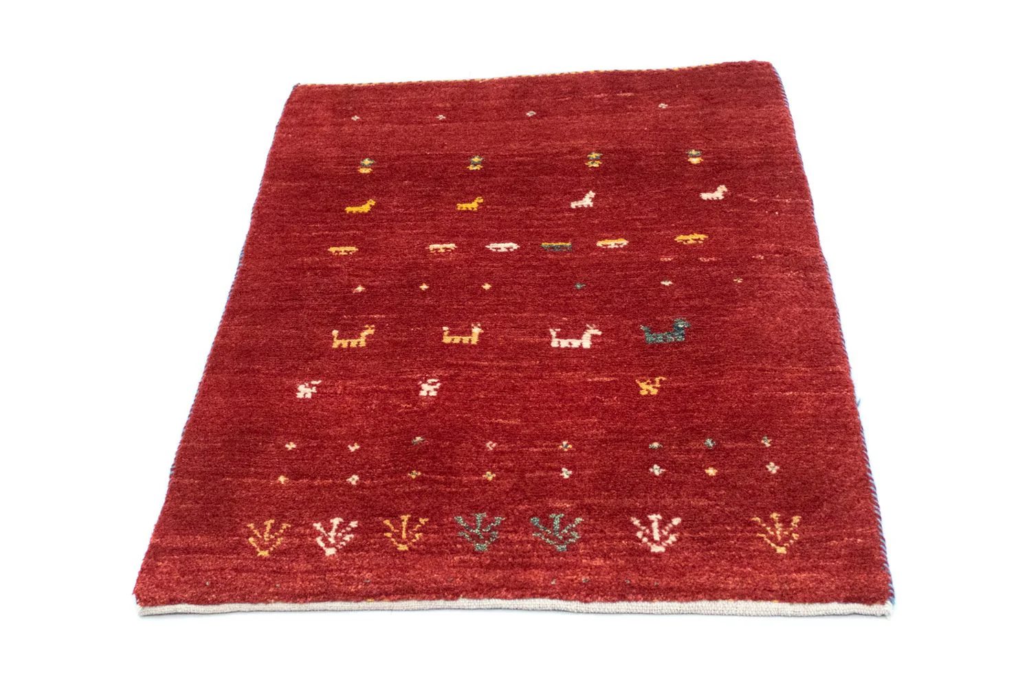 Gabbeh Teppich - Kaschkuli Perser 116 x 82 cm - rost - Image 5