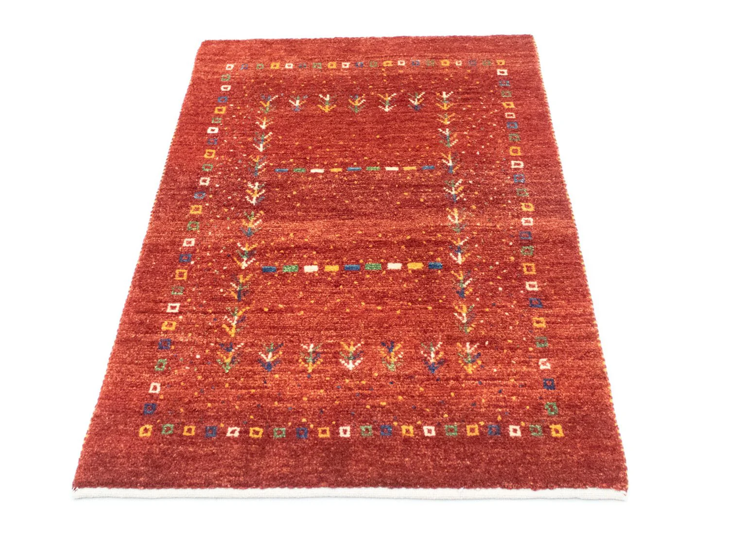 Gabbeh Teppich - Kaschkuli Perser 125 x 80 cm - orange - Image 4