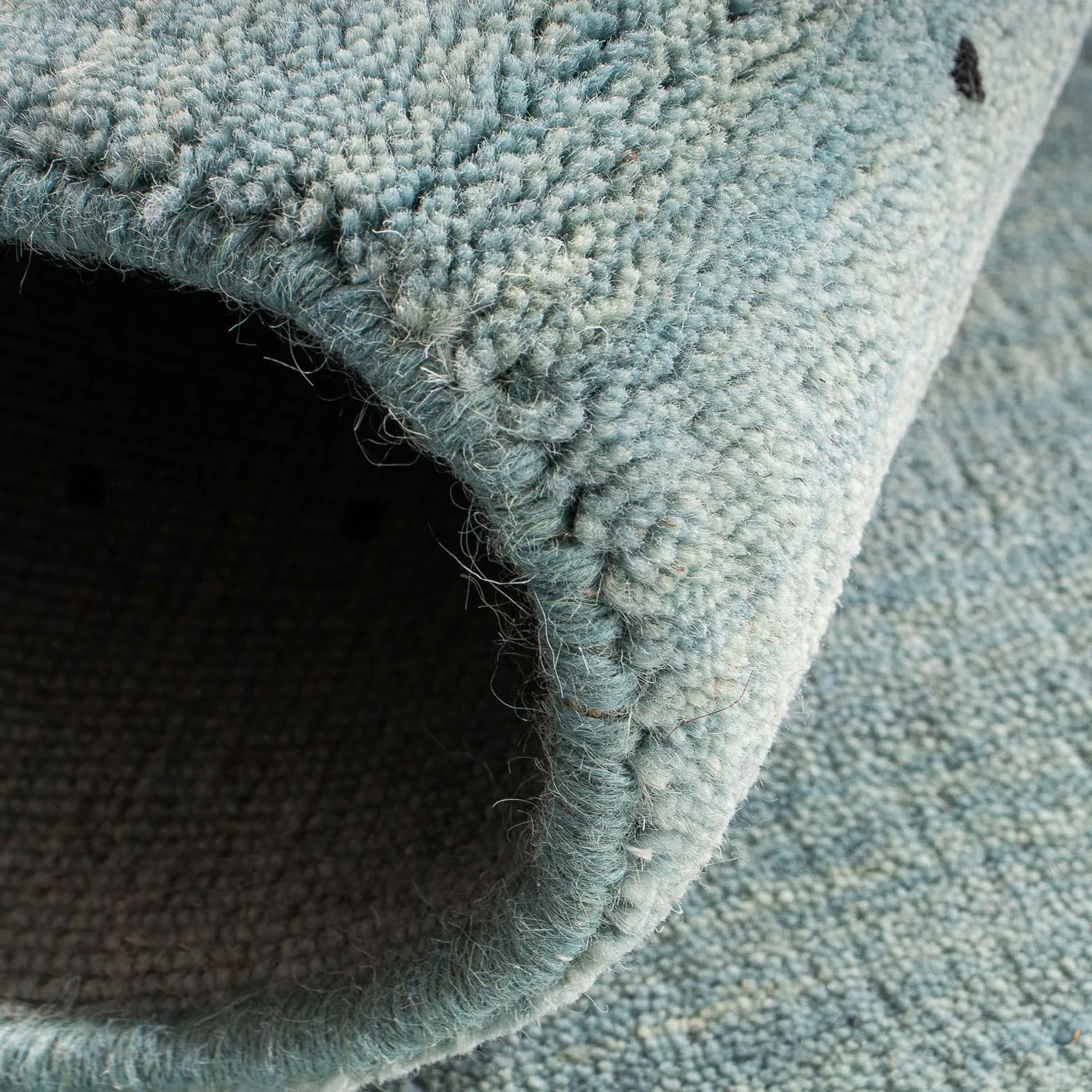 Gabbeh Teppich - Loribaft Indus 140 x 70 cm - hellblau - Image 4