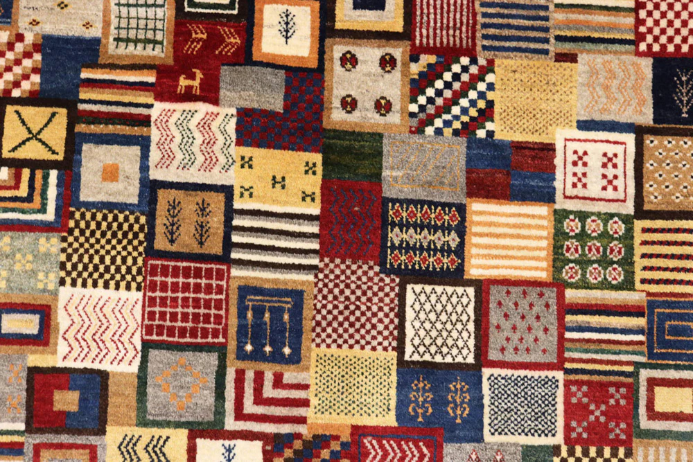 Gabbeh Teppich - Loribaft Indus - 197 x 142 cm - mehrfarbig - Image 9