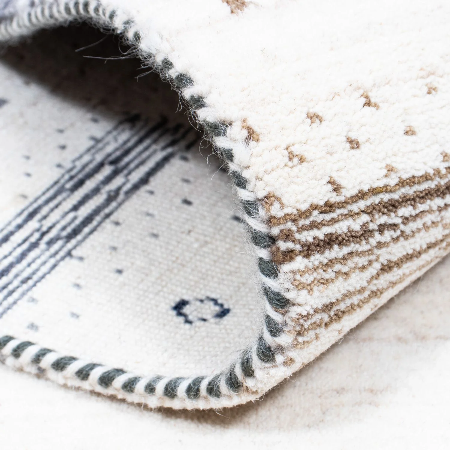 Gabbeh Teppich - Loribaft Indus 200 x 145 cm - beige - Image 4