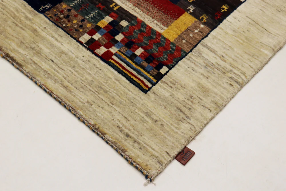 Gabbeh Teppich - Loribaft Indus - 200 x 154 cm - mehrfarbig - Image 3