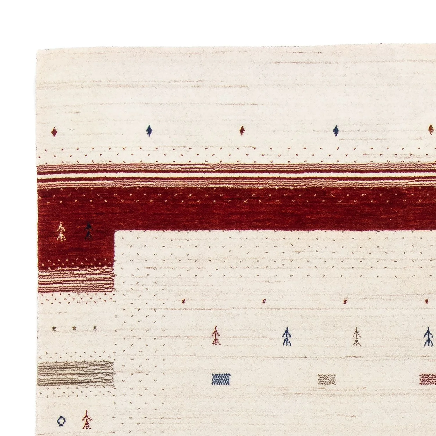 Gabbeh Teppich - Loribaft Indus 245 x 170 cm - beige - Image 3