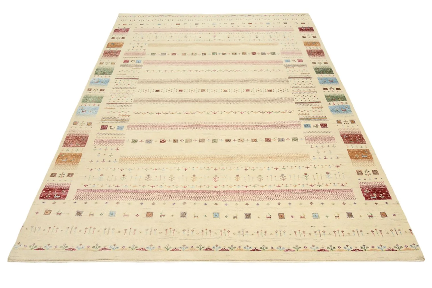 Indo Loribaft Teppich 246x171cm - Wollteppich - Image 2