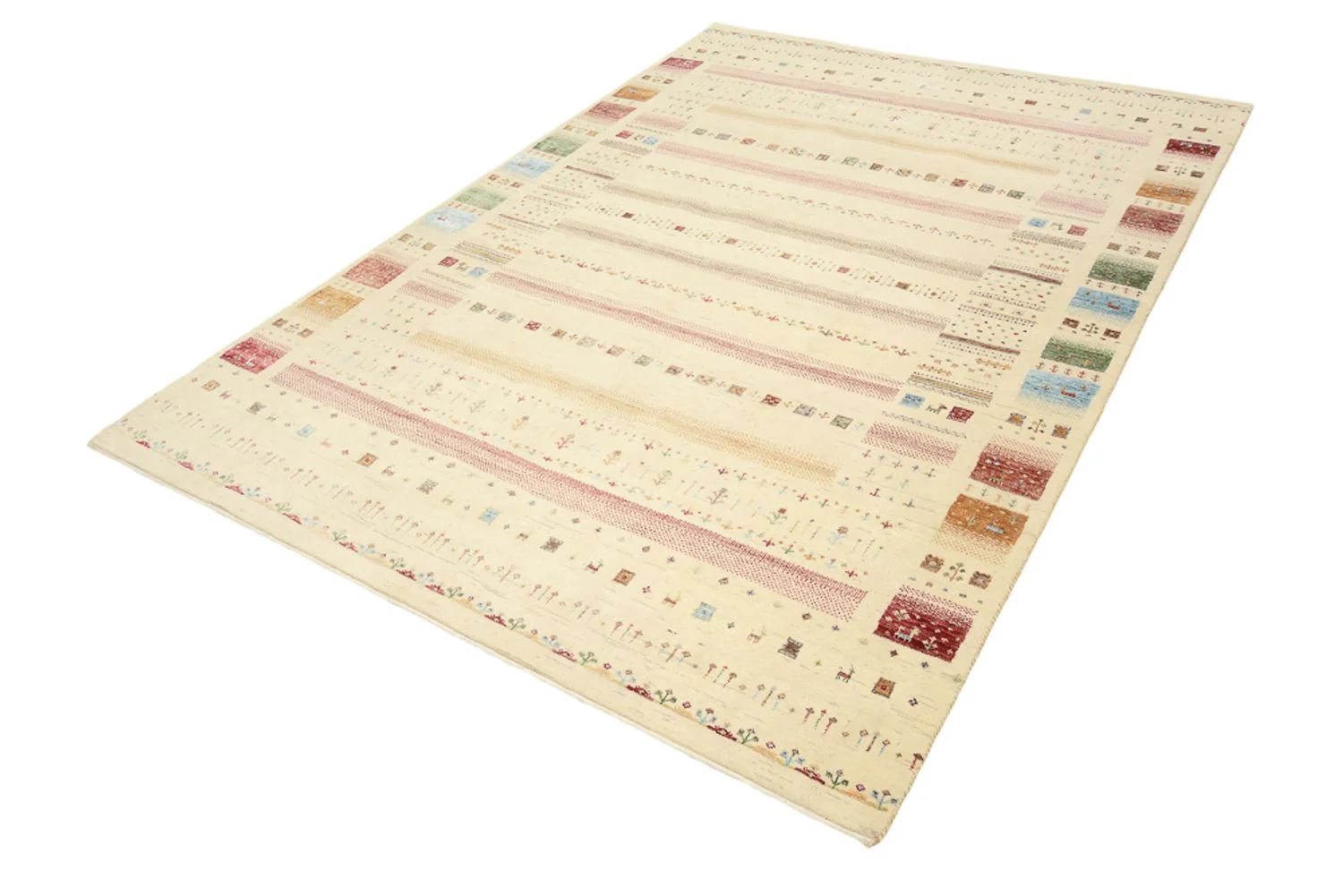 Indo Loribaft Teppich 246x171cm - Wollteppich - Image 3