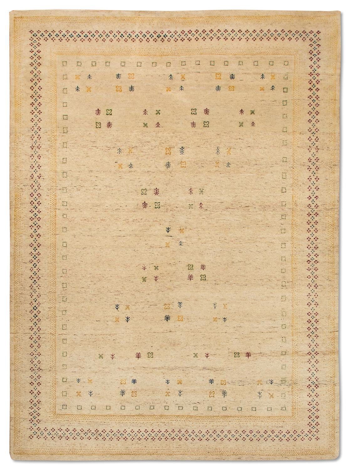 Gabbeh Teppich - Loribaft Indus 250 x 200 cm - beige