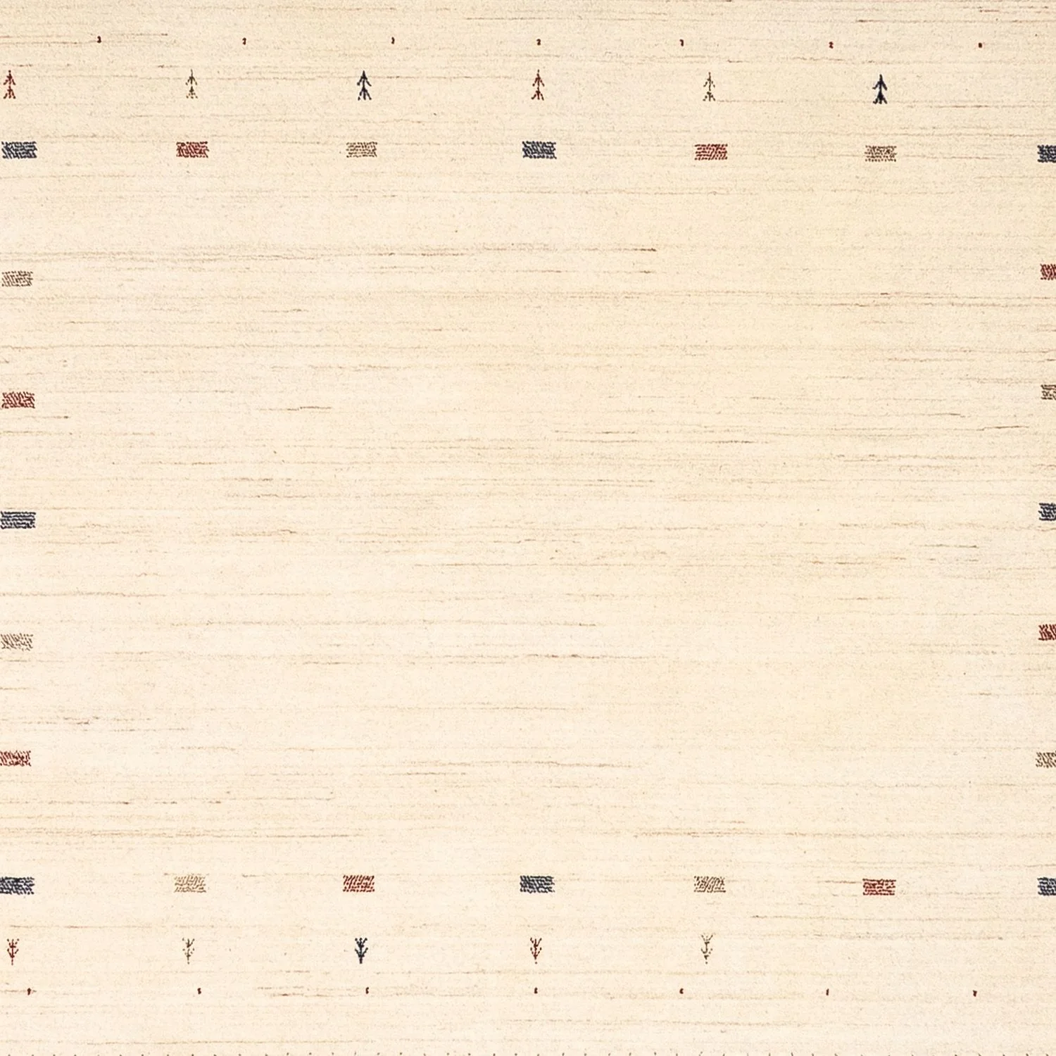 Gabbeh Teppich - Loribaft Indus 255 x 255 cm - beige - Image 2