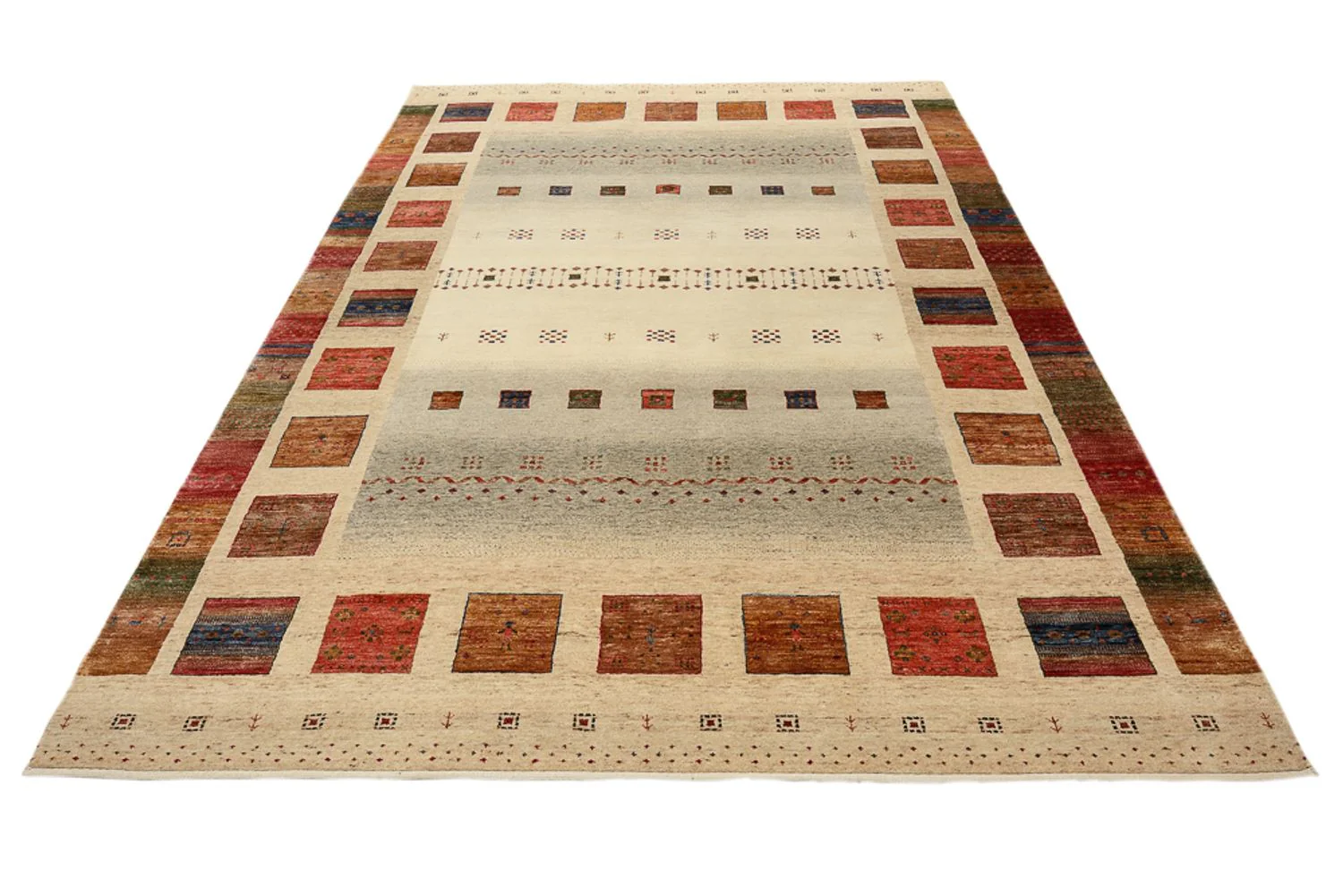 Gabbeh Teppich - Loribaft Indus - 302 x 206 cm - mehrfarbig - Image 2