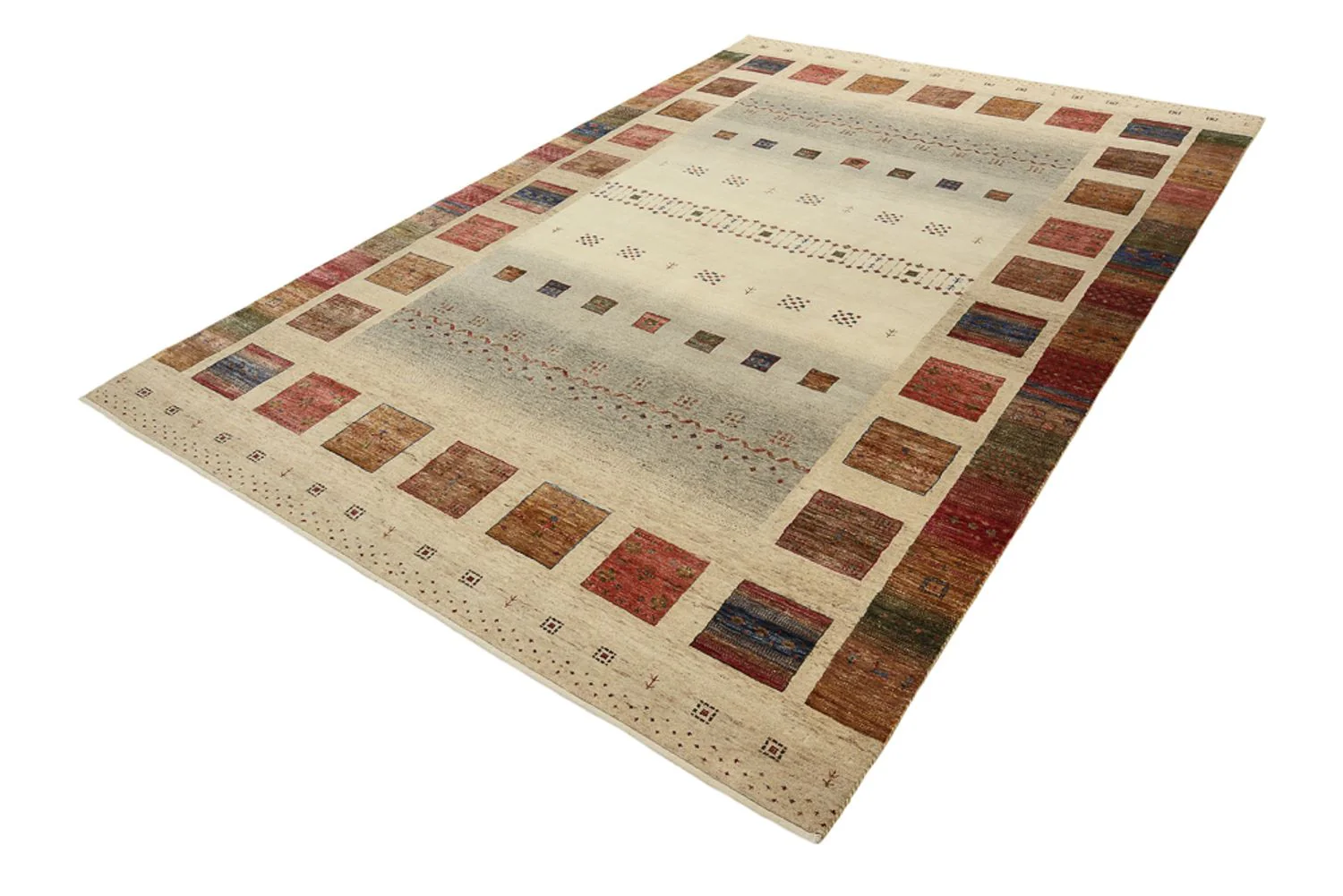 Gabbeh Teppich - Loribaft Indus - 302 x 206 cm - mehrfarbig - Image 3