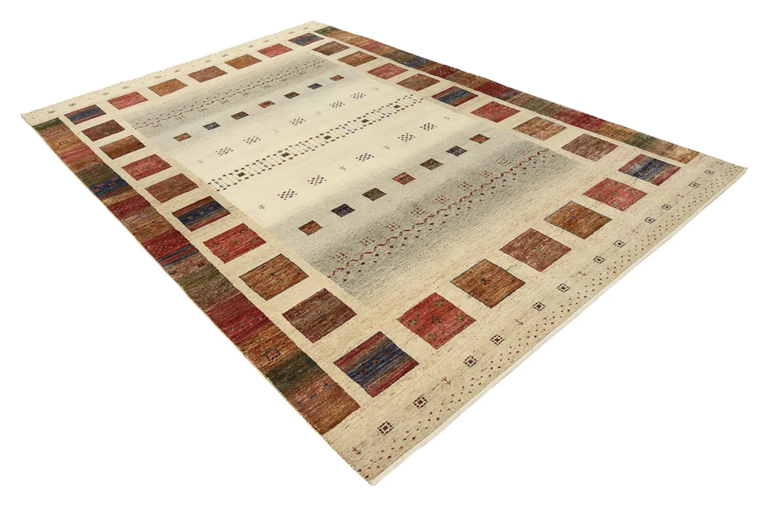 Gabbeh Teppich - Loribaft Indus - 302 x 206 cm - mehrfarbig - Image 4