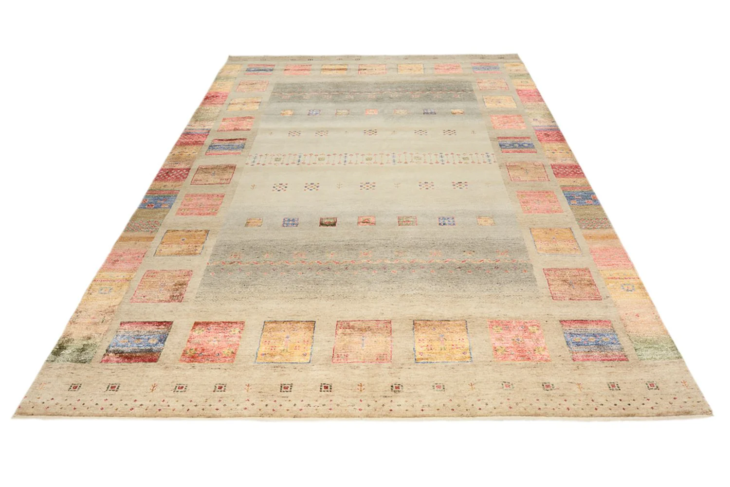 Gabbeh Teppich - Loribaft Indus - 302 x 206 cm - mehrfarbig - Image 8