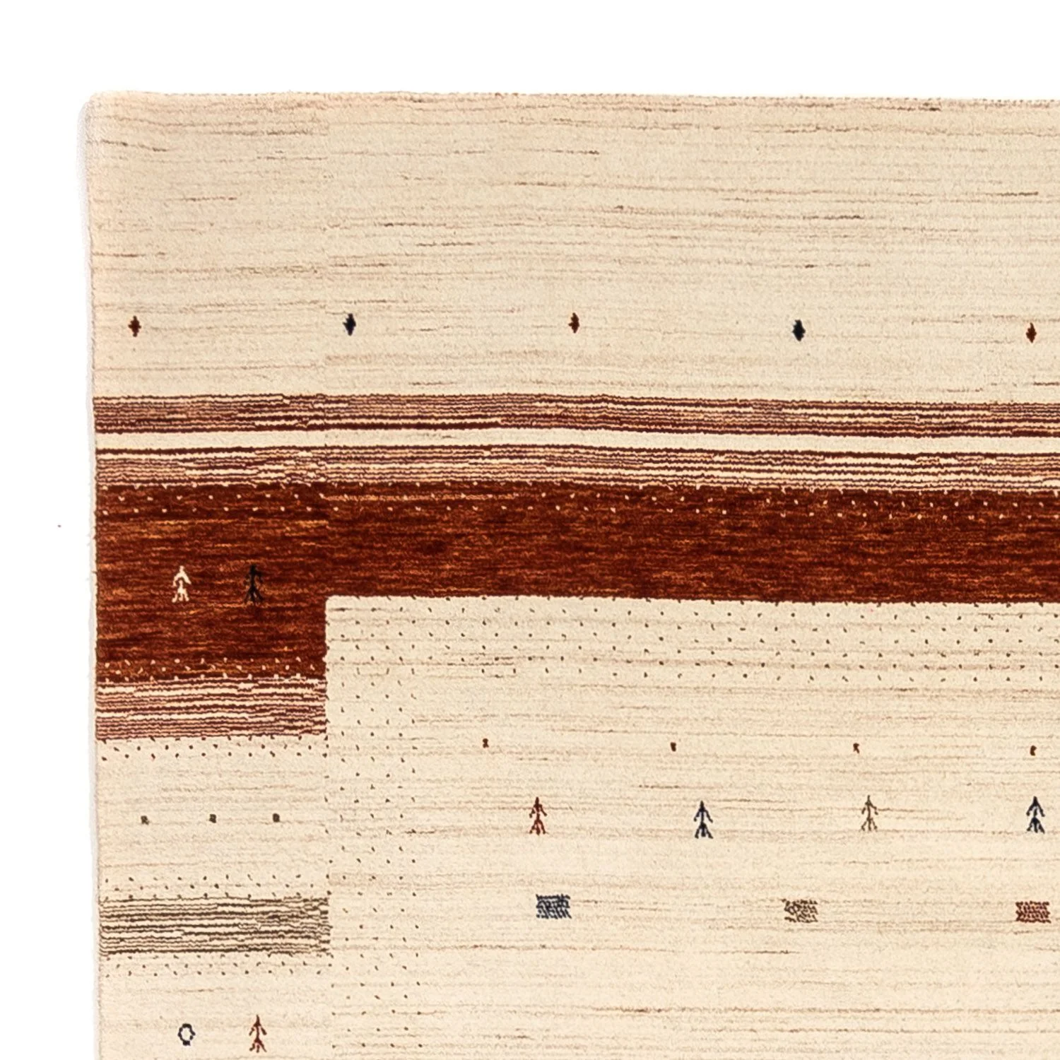Gabbeh Teppich - Loribaft Indus 304 x 206 cm - beige - Image 3