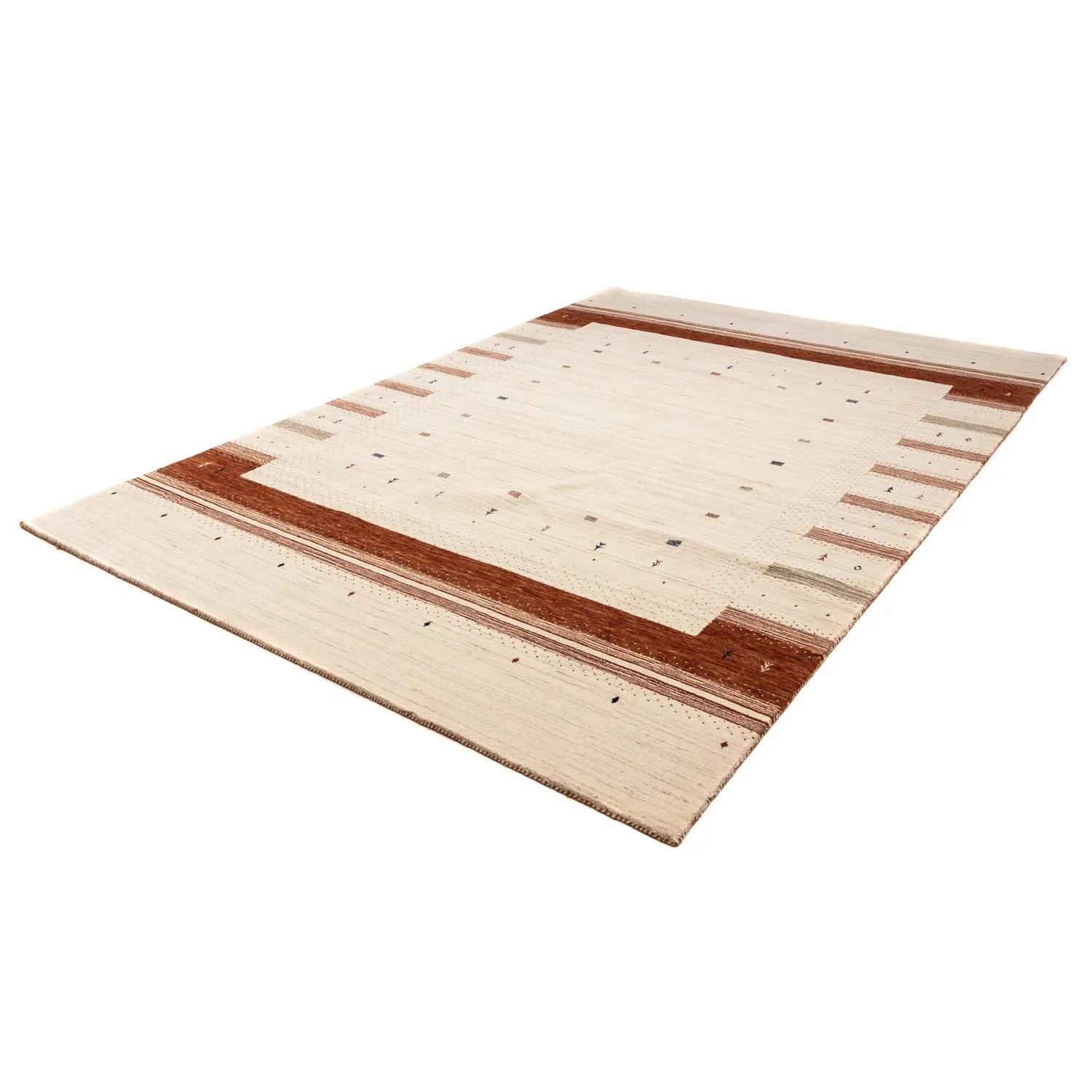 Gabbeh Teppich - Loribaft Indus 304 x 206 cm - beige - Image 5