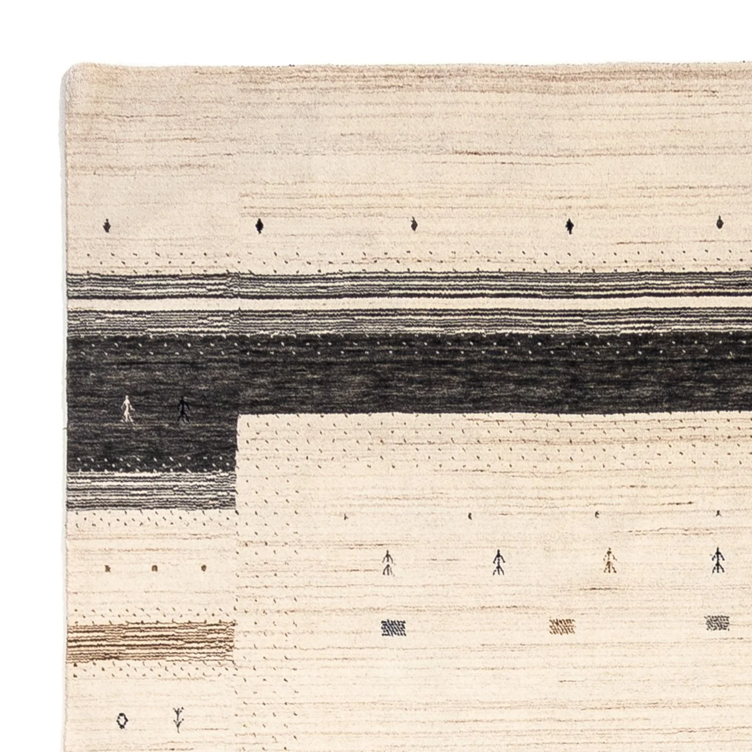 Gabbeh Teppich - Loribaft Indus 304 x 207 cm - beige - Image 3