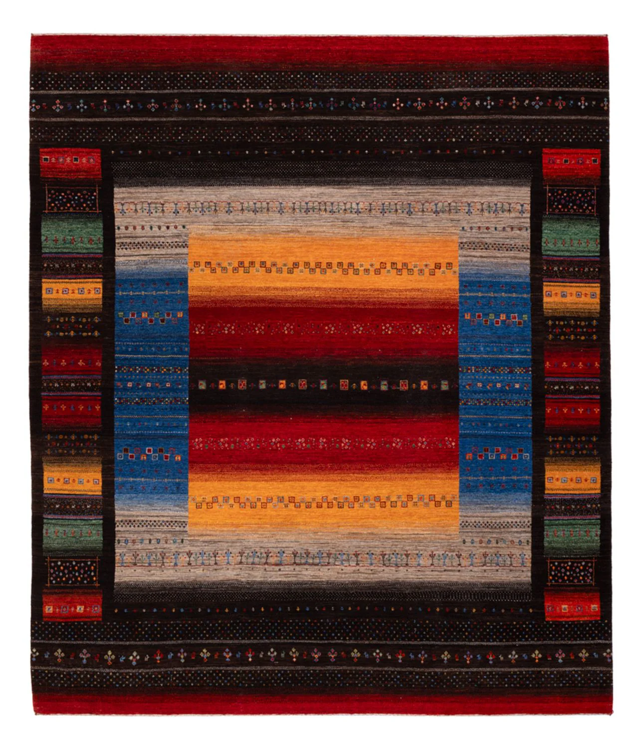 Indo Loribaft Teppich 304x257cm - Wollteppich