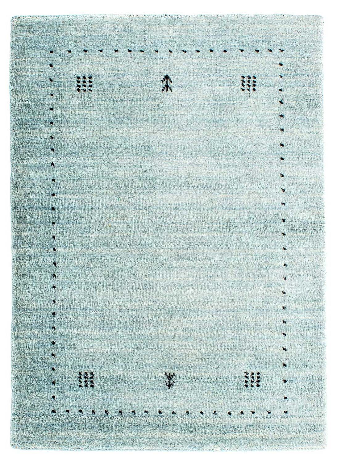 Gabbeh Teppich - Loribaft Indus 95 x 65 cm - hellblau