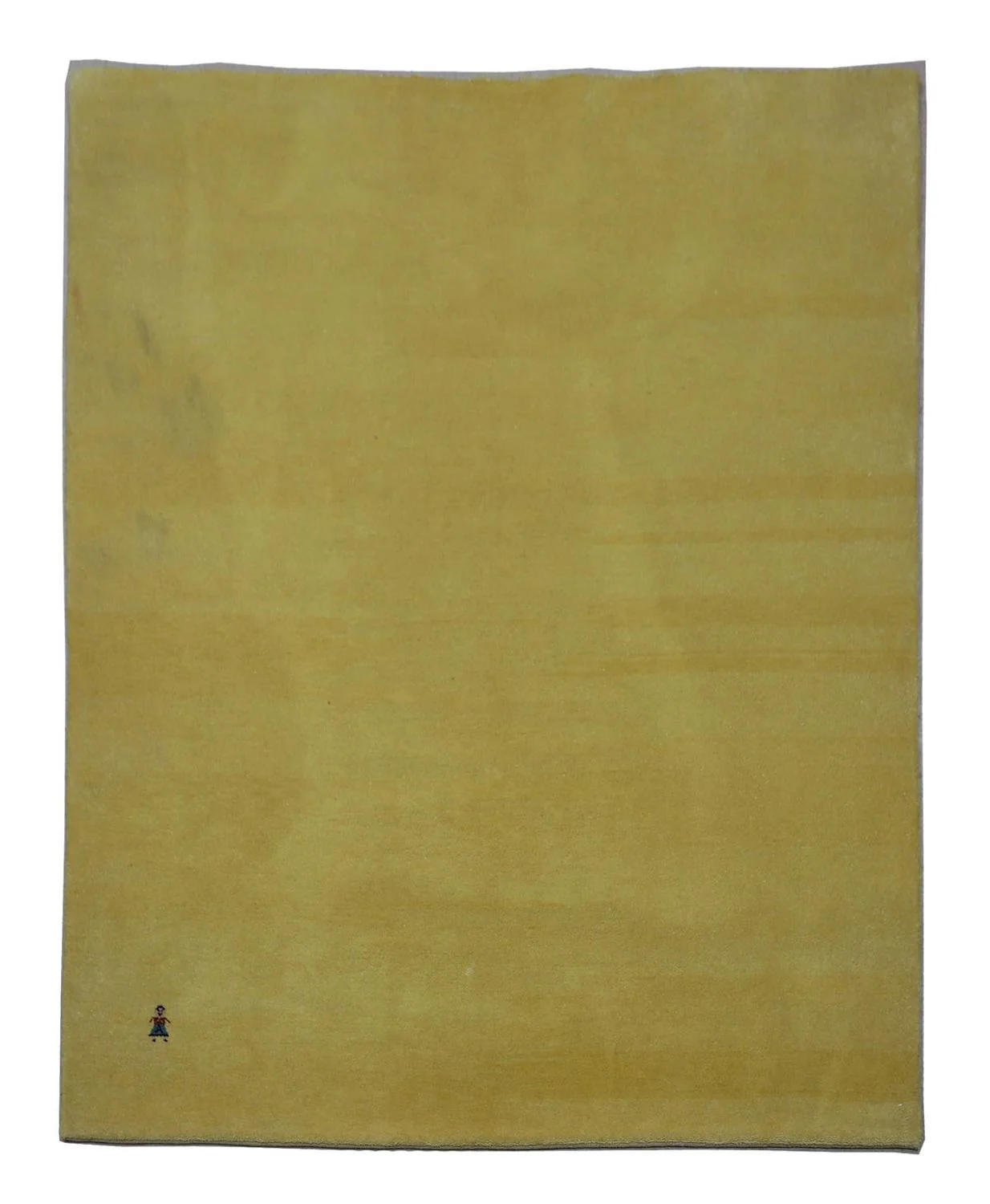 Gabbeh Teppich - Loribaft Perser 155 x 128 cm - olivgrün