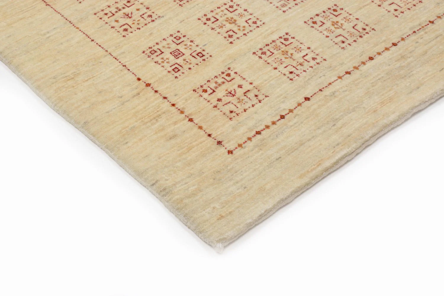 Gabbeh Teppich - Loribaft Perser 174 x 106 cm - beige - Image 2