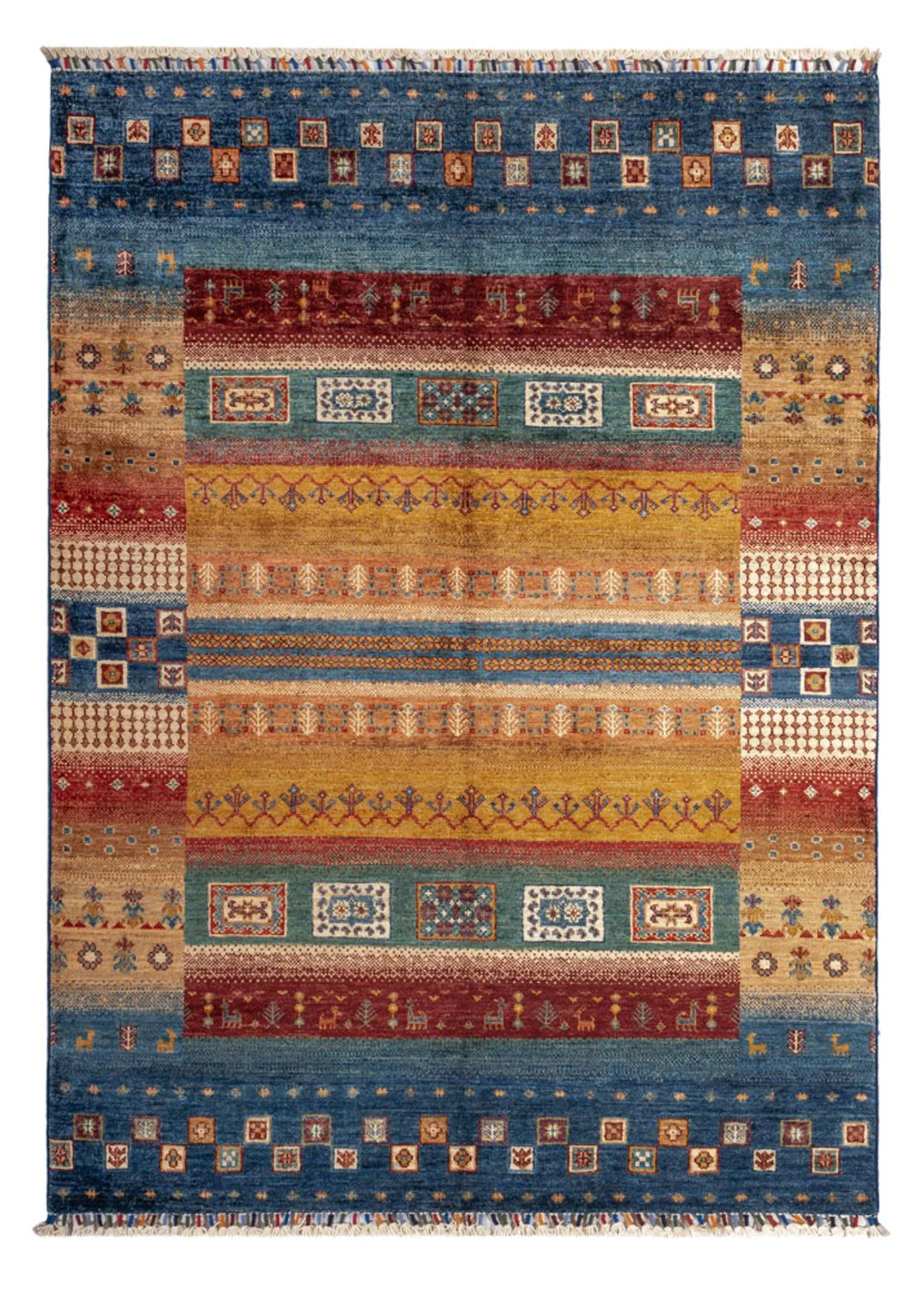 Gabbeh Teppich - Loribaft Perser - 183 x 131 cm - mehrfarbig