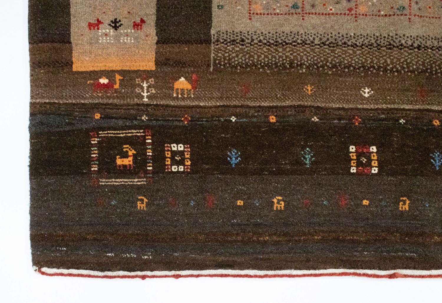 Gabbeh Teppich - Loribaft Perser 194 x 148 cm - beige - Image 3