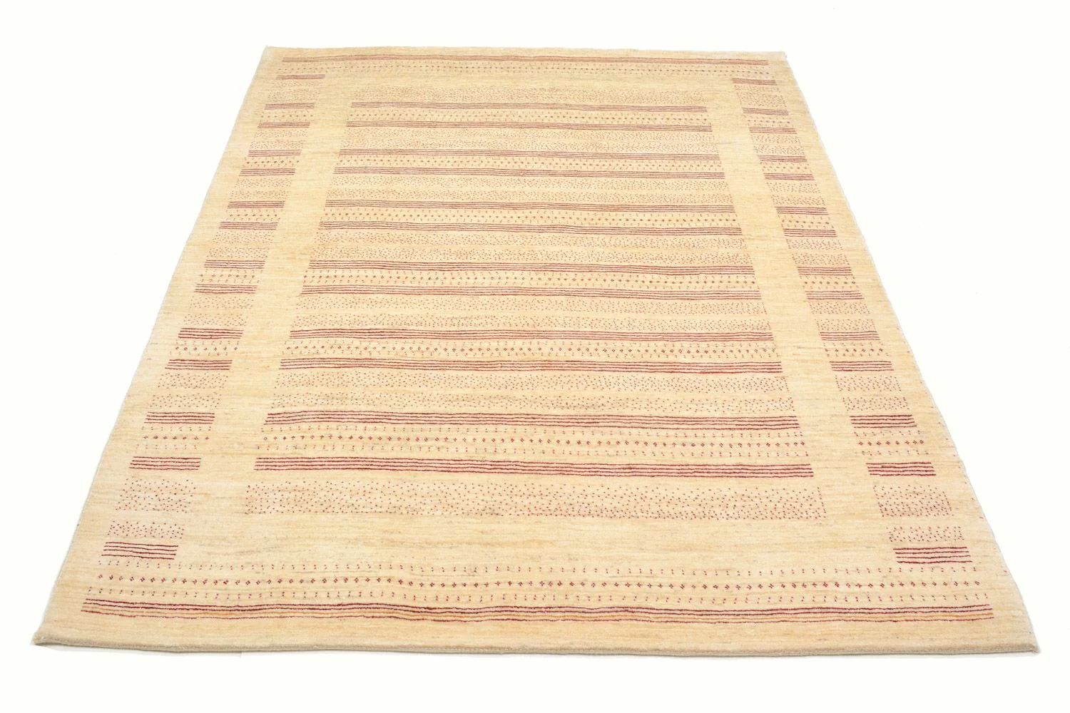 Gabbeh Teppich - Loribaft Perser 202 x 153 cm - natur - Image 4