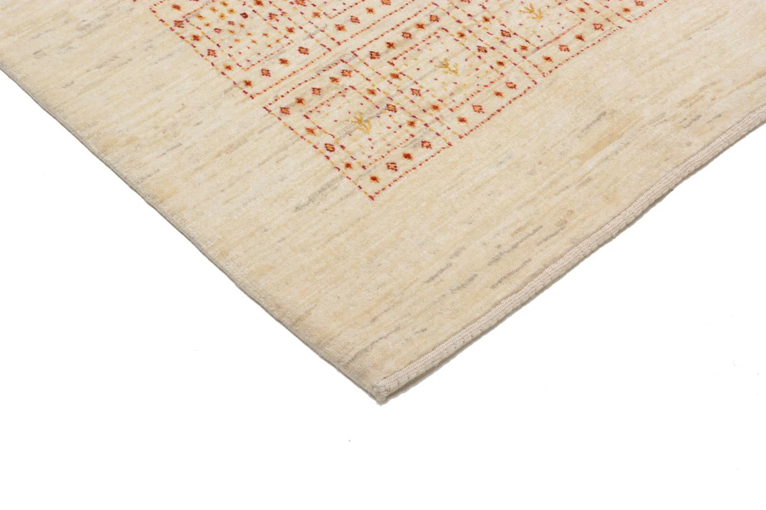 Gabbeh Teppich - Loribaft Perser 202 x 157 cm - beige - Image 2