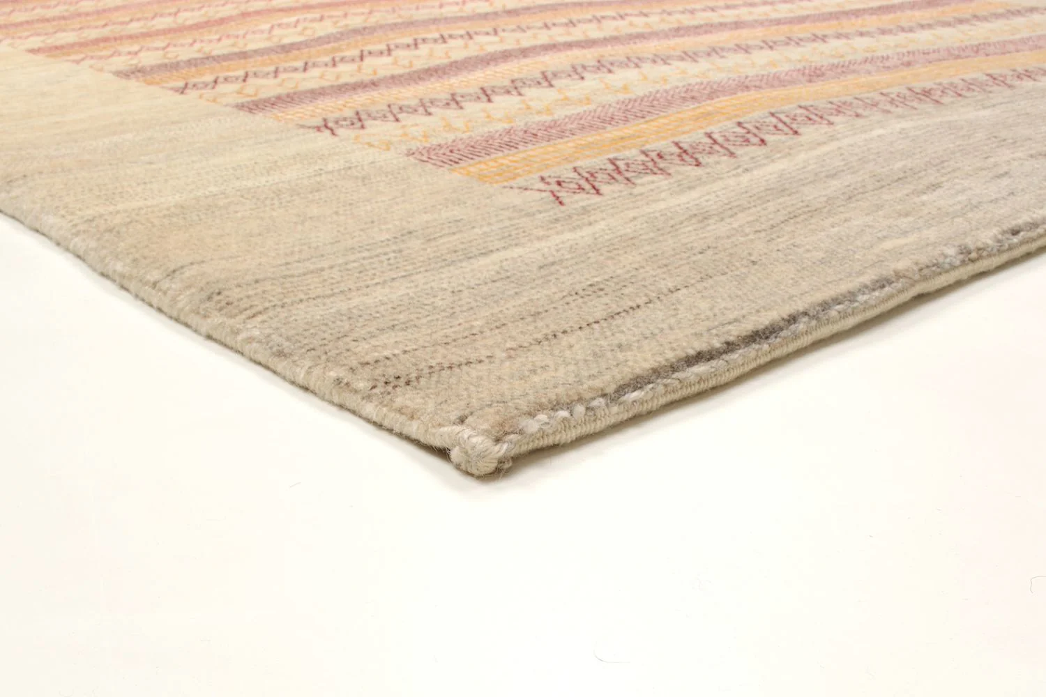 Gabbeh Teppich - Loribaft Perser 206 x 128 cm - sand - Image 3