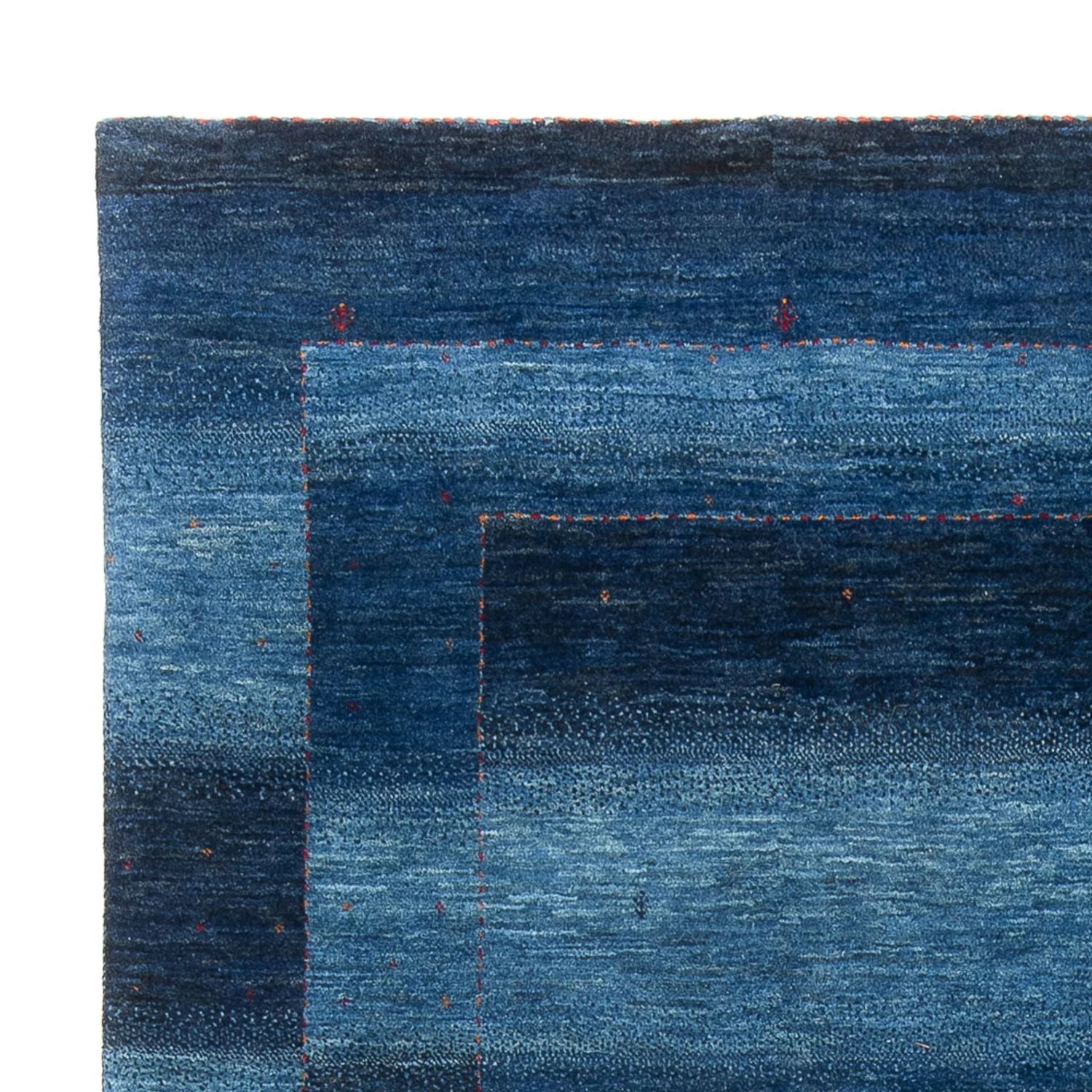 Gabbeh Teppich - Loribaft Perser - 232 x 179 cm - seeblau - Image 3