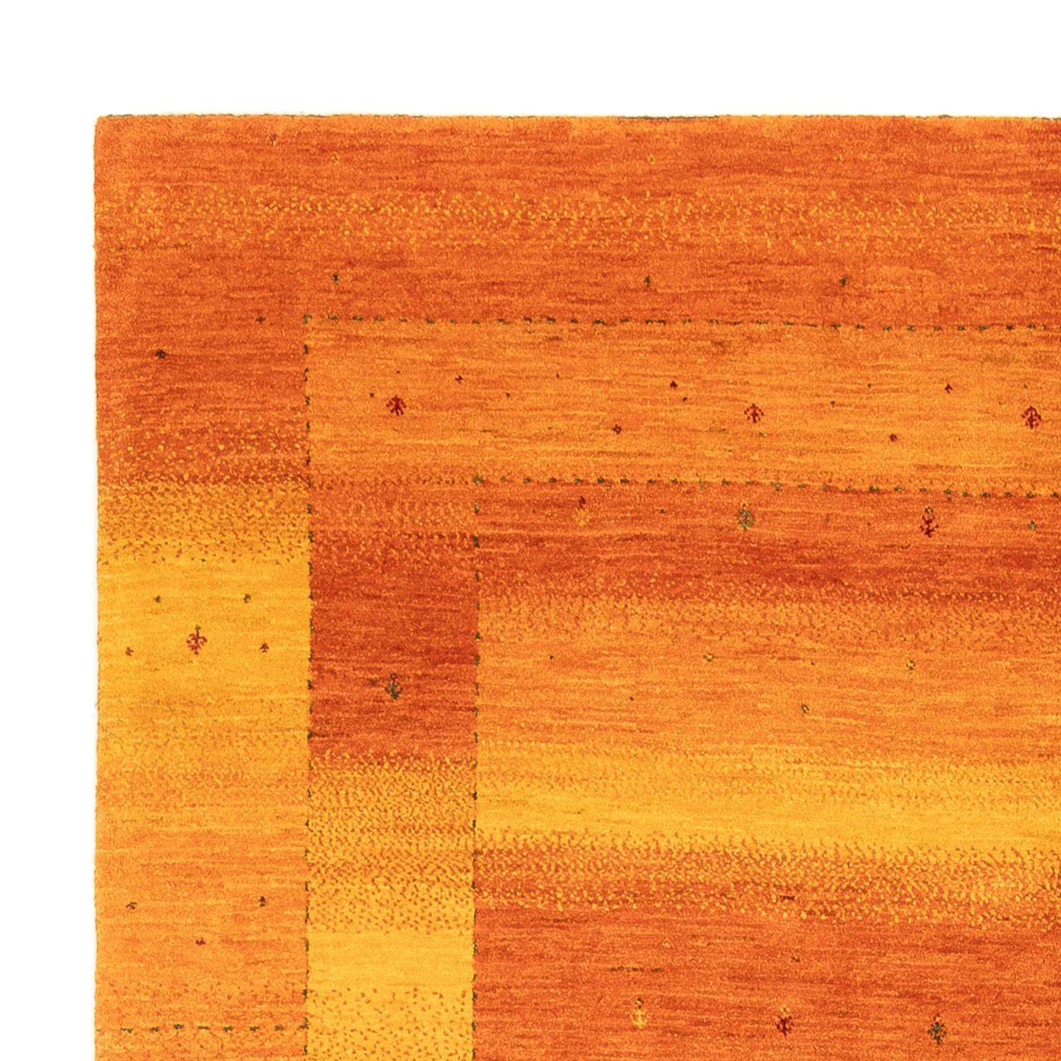 Gabbeh Teppich - Loribaft Perser - 238 x 183 cm - gold - Image 3