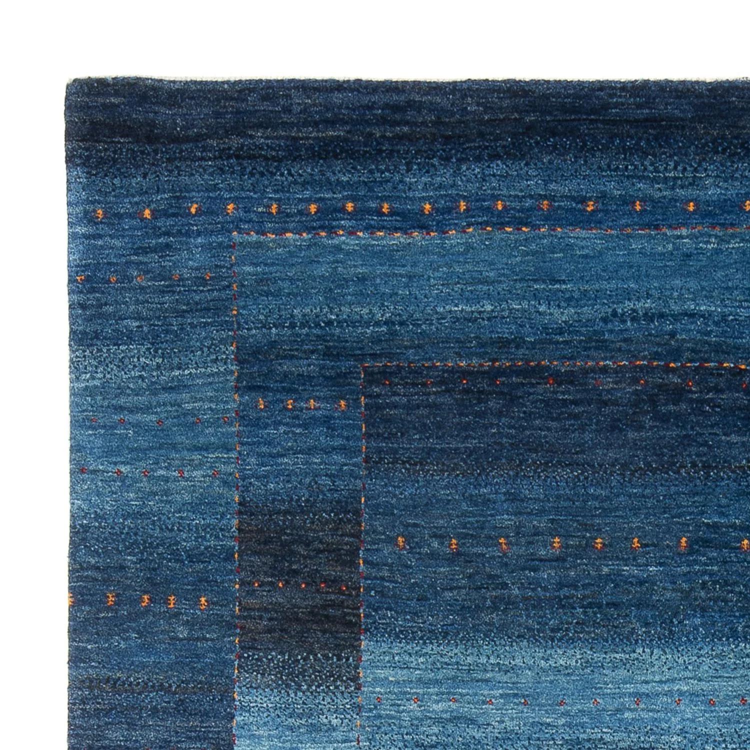 Gabbeh Teppich - Loribaft Perser - 241 x 180 cm - seeblau - Image 3