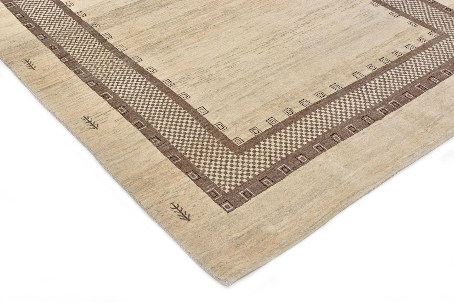 Gabbeh Teppich - Loribaft Perser 242 x 176 cm - beige - Image 2