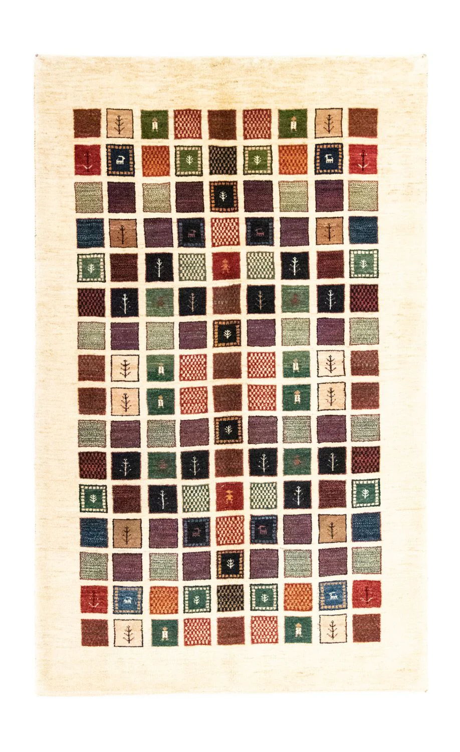 Gabbeh Teppich - Loribaft Perser 247 x 152 cm - mehrfarbig