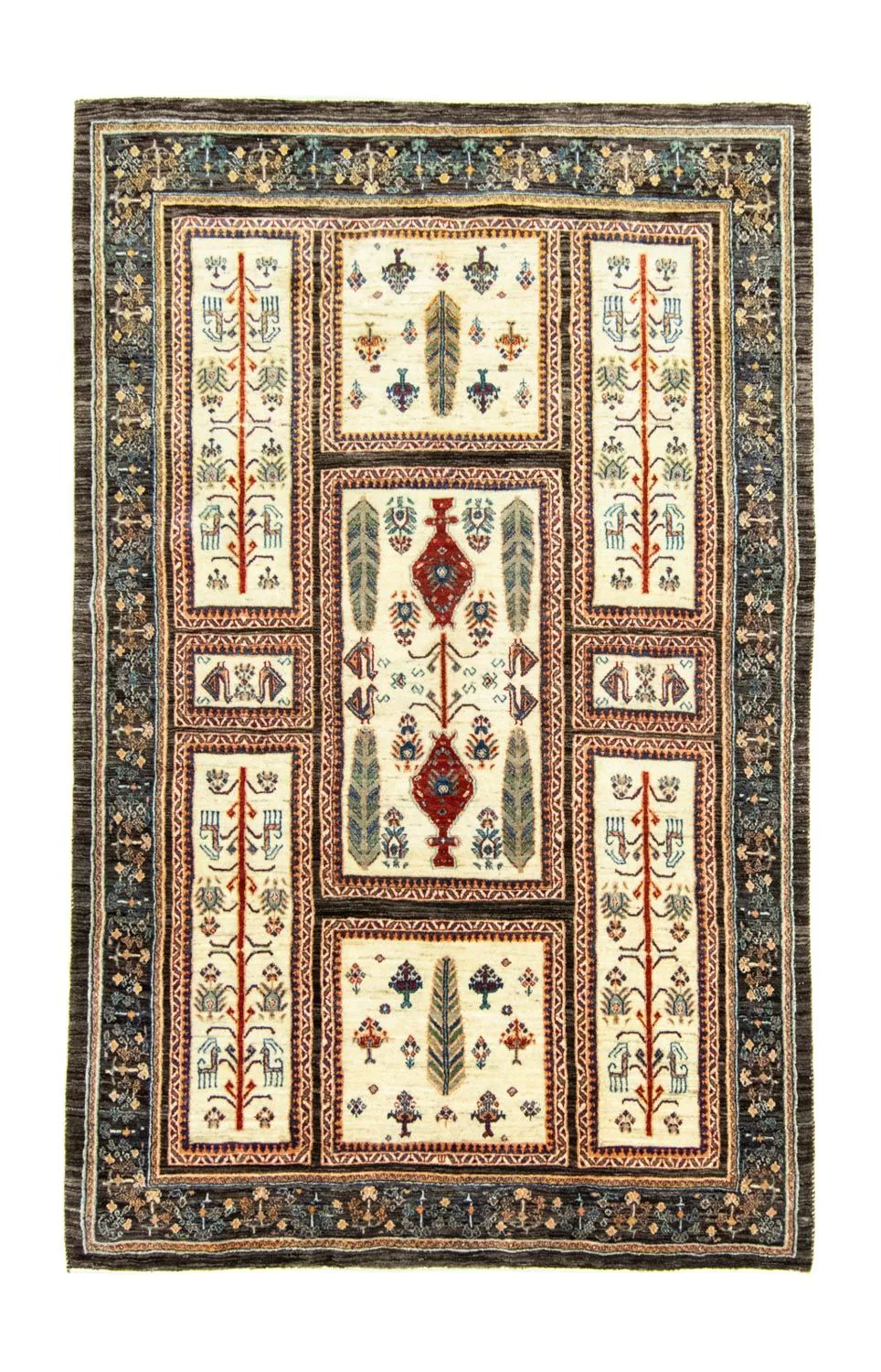 Gabbeh Teppich - Loribaft Perser 251 x 162 cm - bunt