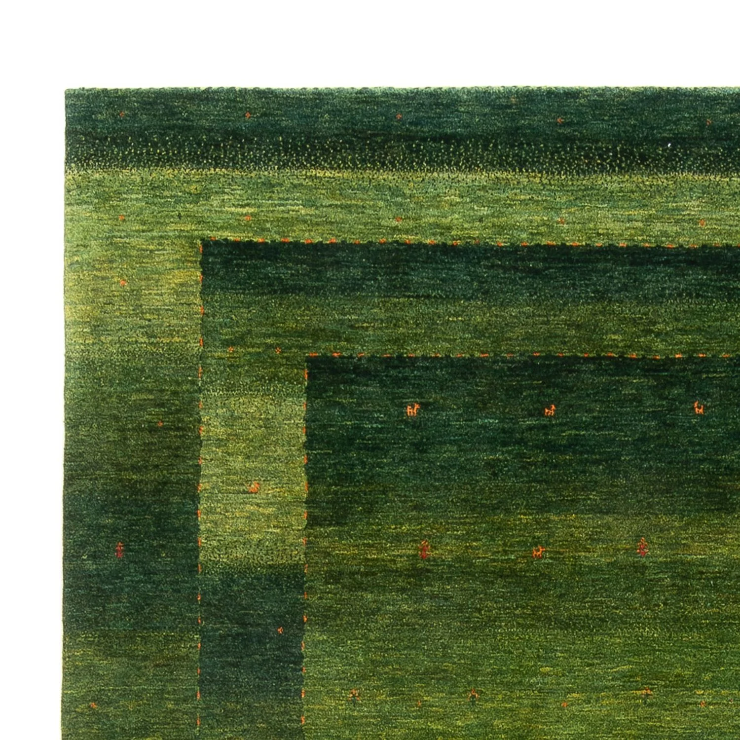 Gabbeh Teppich - Loribaft Perser - 306 x 212 cm - grün - Image 3