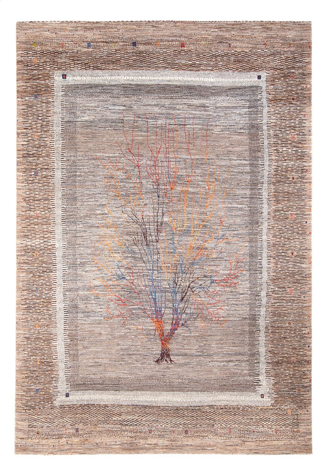 Gabbeh Teppich - Loribaft Perser - 306 x 212 cm - mehrfarbig