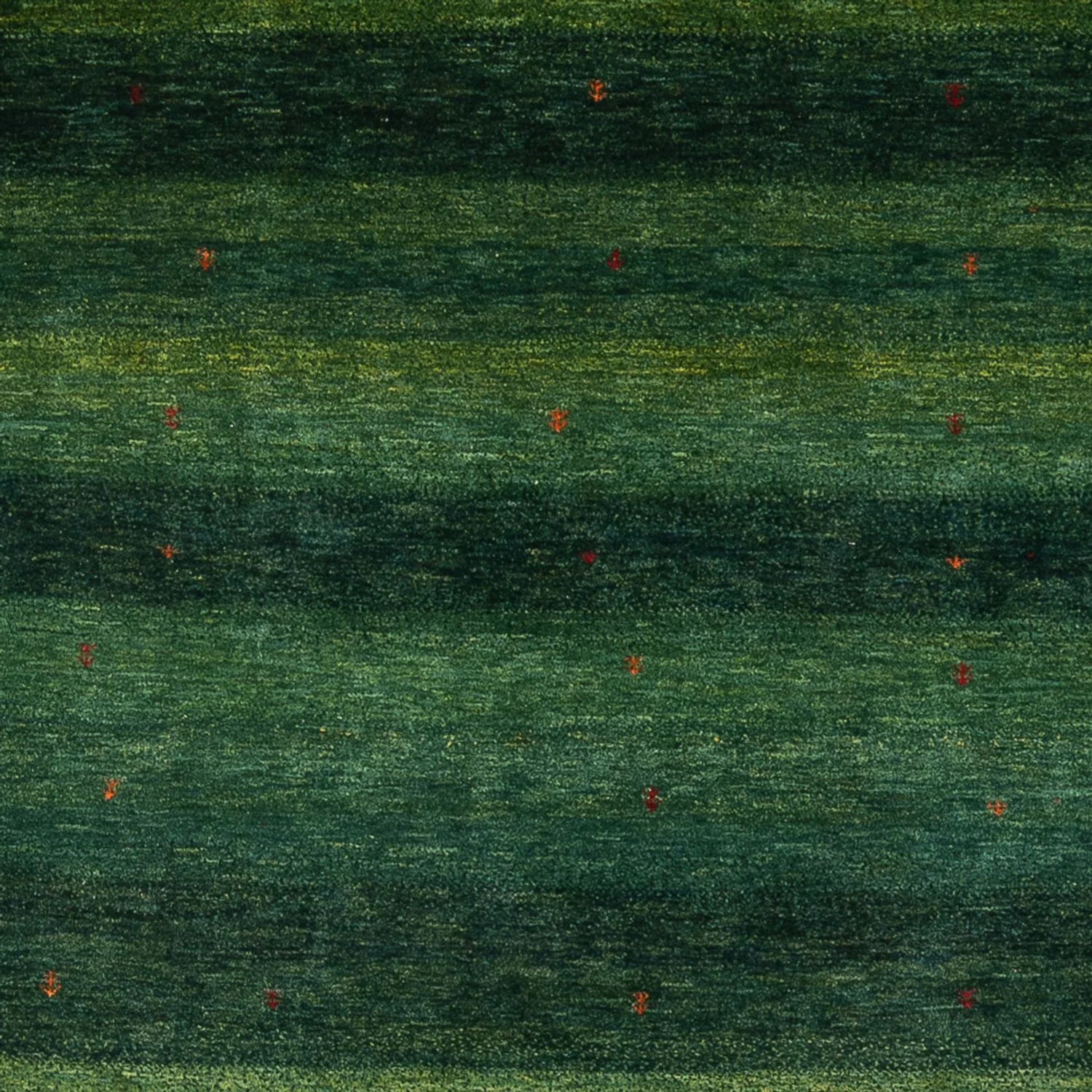 Gabbeh Teppich - Loribaft Perser - 322 x 213 cm - dunkelgrün - Image 2