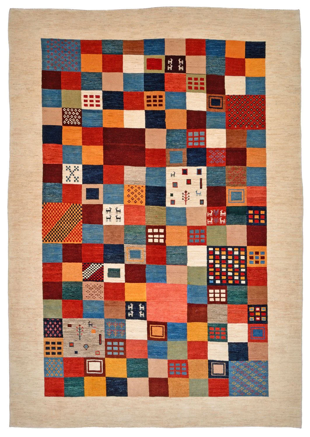 Gabbeh Teppich - Loribaft Perser 327 x 224 cm - mehrfarbig