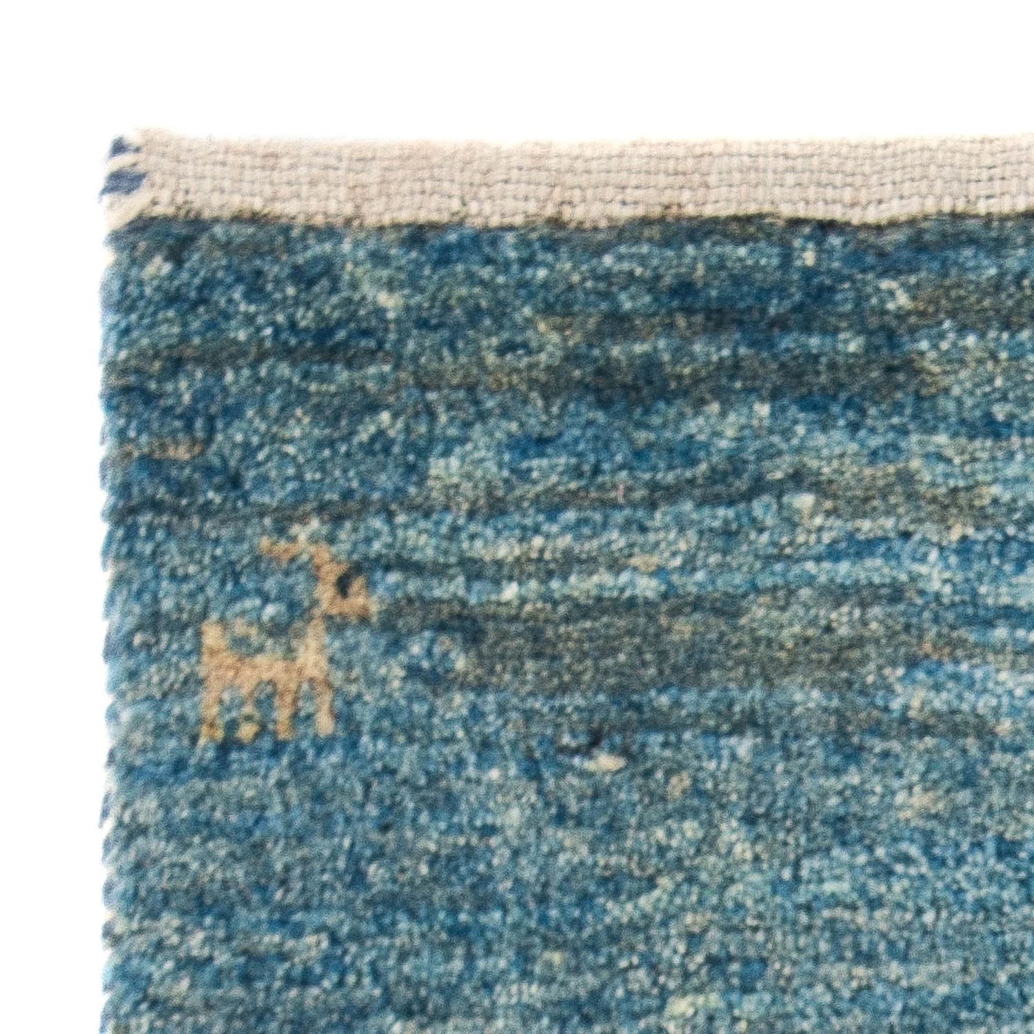 Gabbeh Teppich - Loribaft Perser 60 x 40 cm - hellblau - Image 3