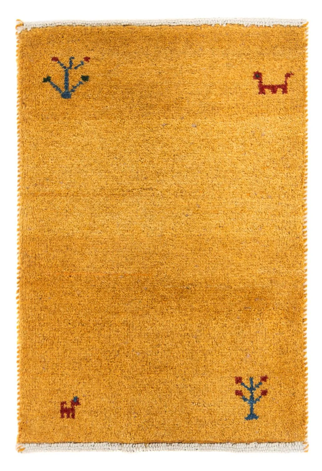Gabbeh Teppich - Loribaft Perser 60 x 40 cm - orange