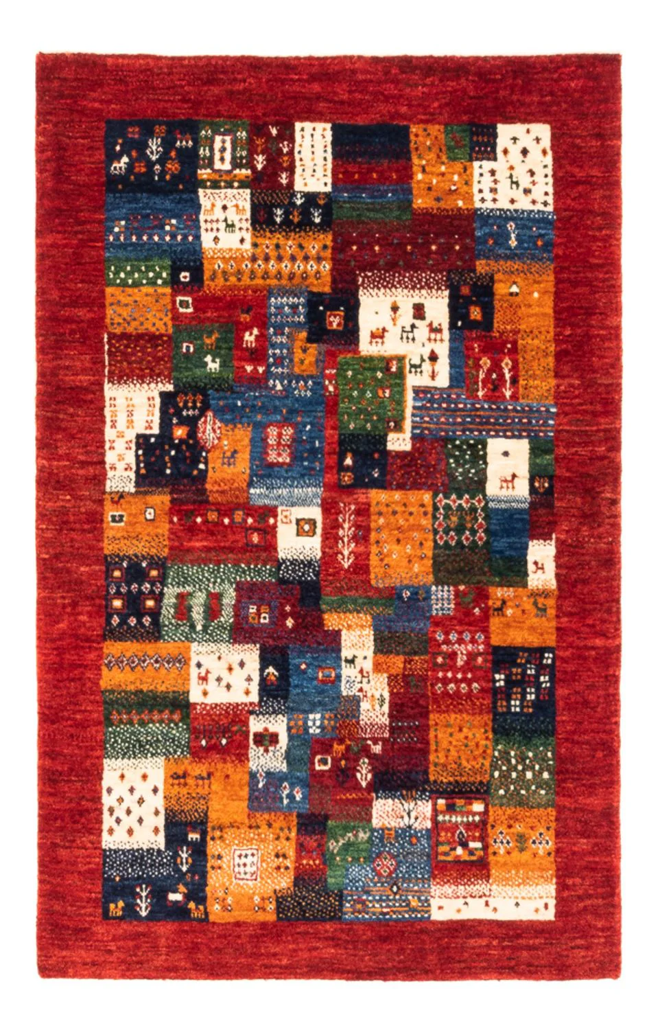 Gabbeh Teppich - Loribaft Perser - Royal - 127 x 84 cm - mehrfarbig