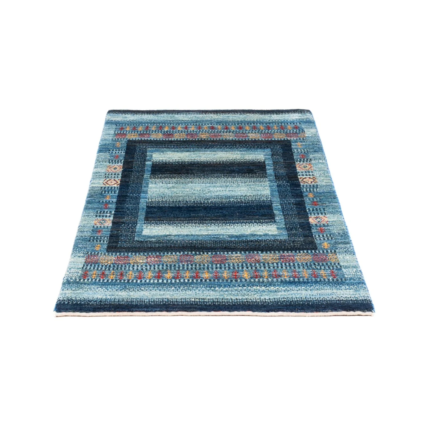Gabbeh Teppich - Loribaft Perser - Royal - 128 x 78 cm - blau - Image 5