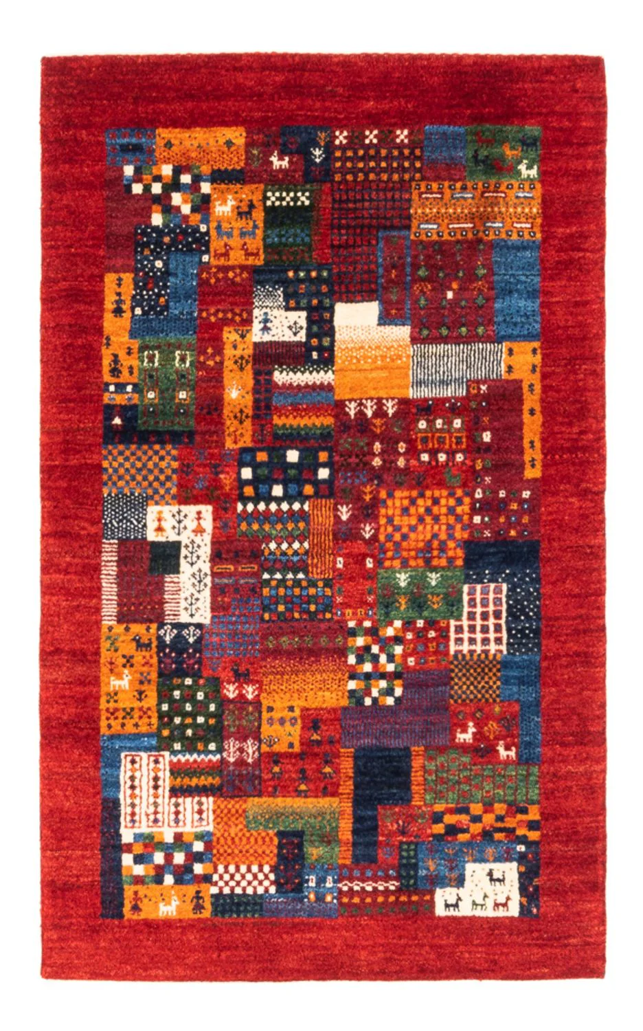 Gabbeh Teppich - Loribaft Perser - Royal - 130 x 83 cm - mehrfarbig